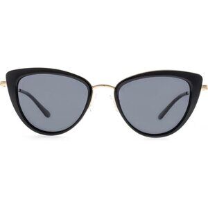 Retro Big Frame Cat Eye Polarized Sunglasses Women with Spring Hinge